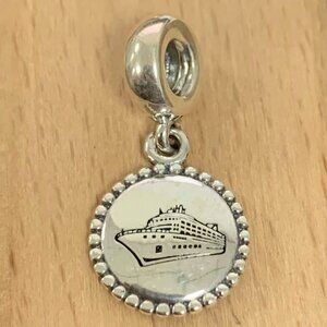 Pandora Cruise Line Ship Exclusive Charm, S925 Silver Bracelets